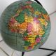 Globe Land Girard vintage glass 1960, 27 cm