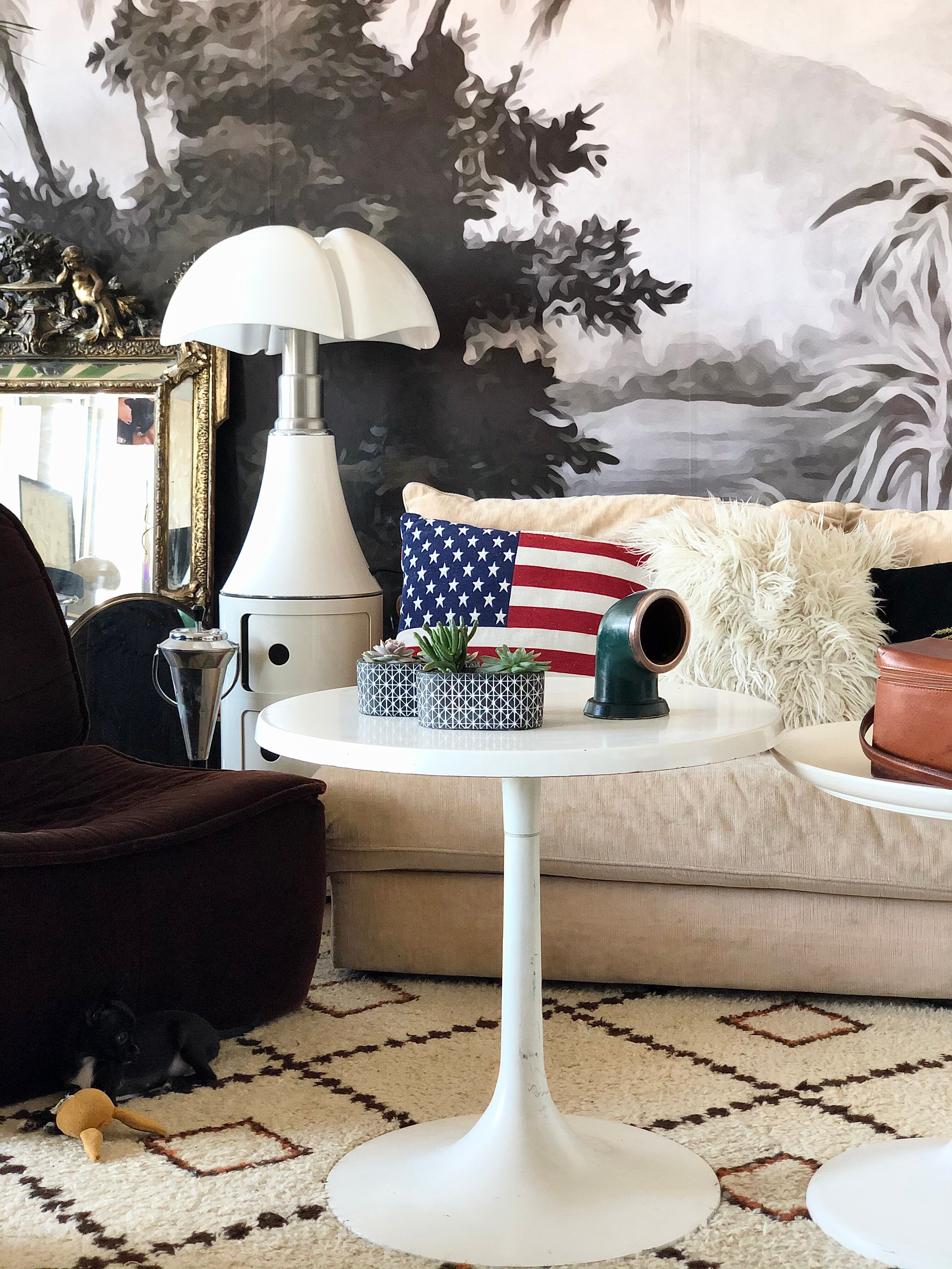 Longchamp leather ashtray