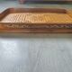 Old wood top, golden and wicker flower work