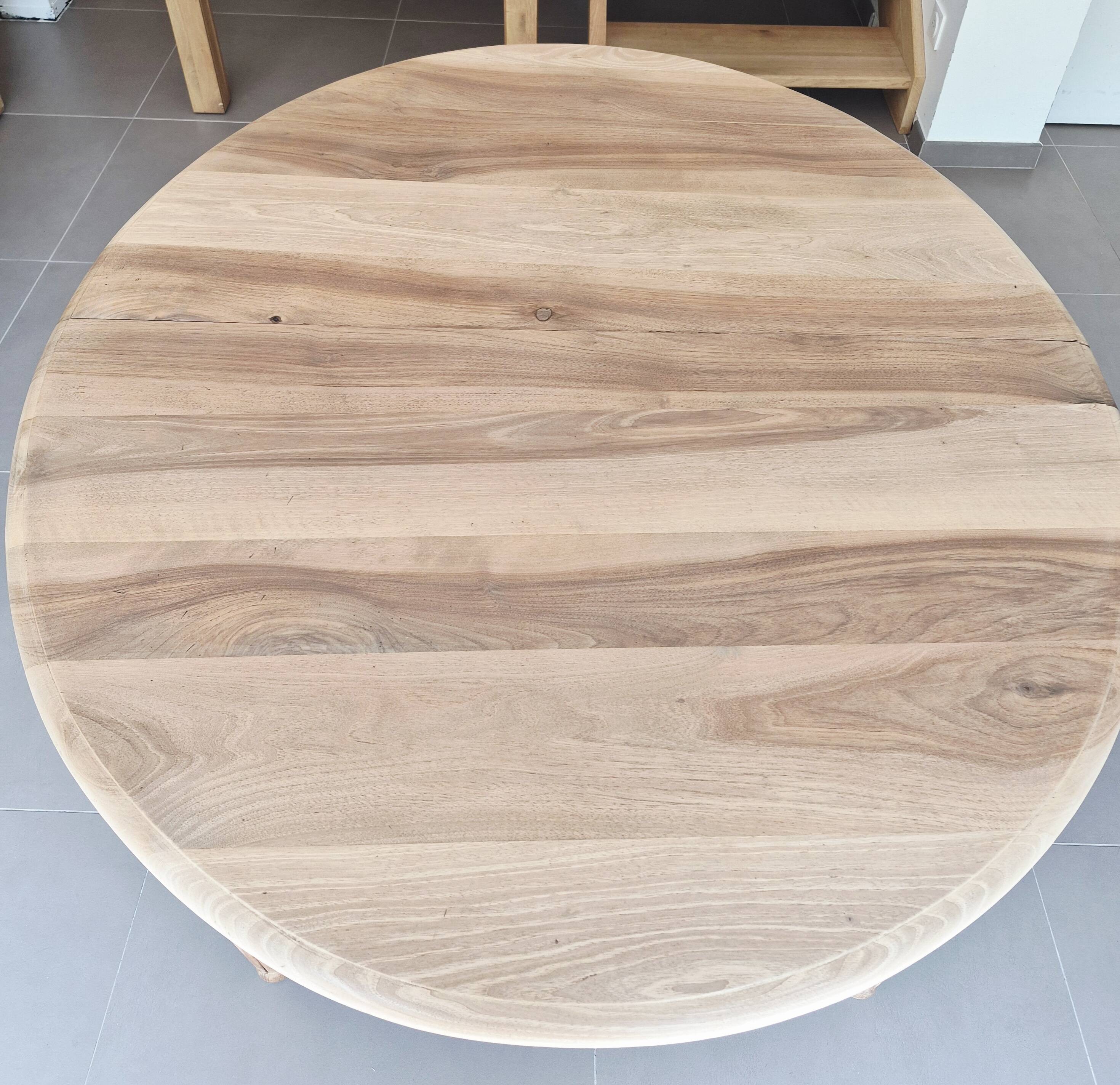 Table ronde extensible art déco