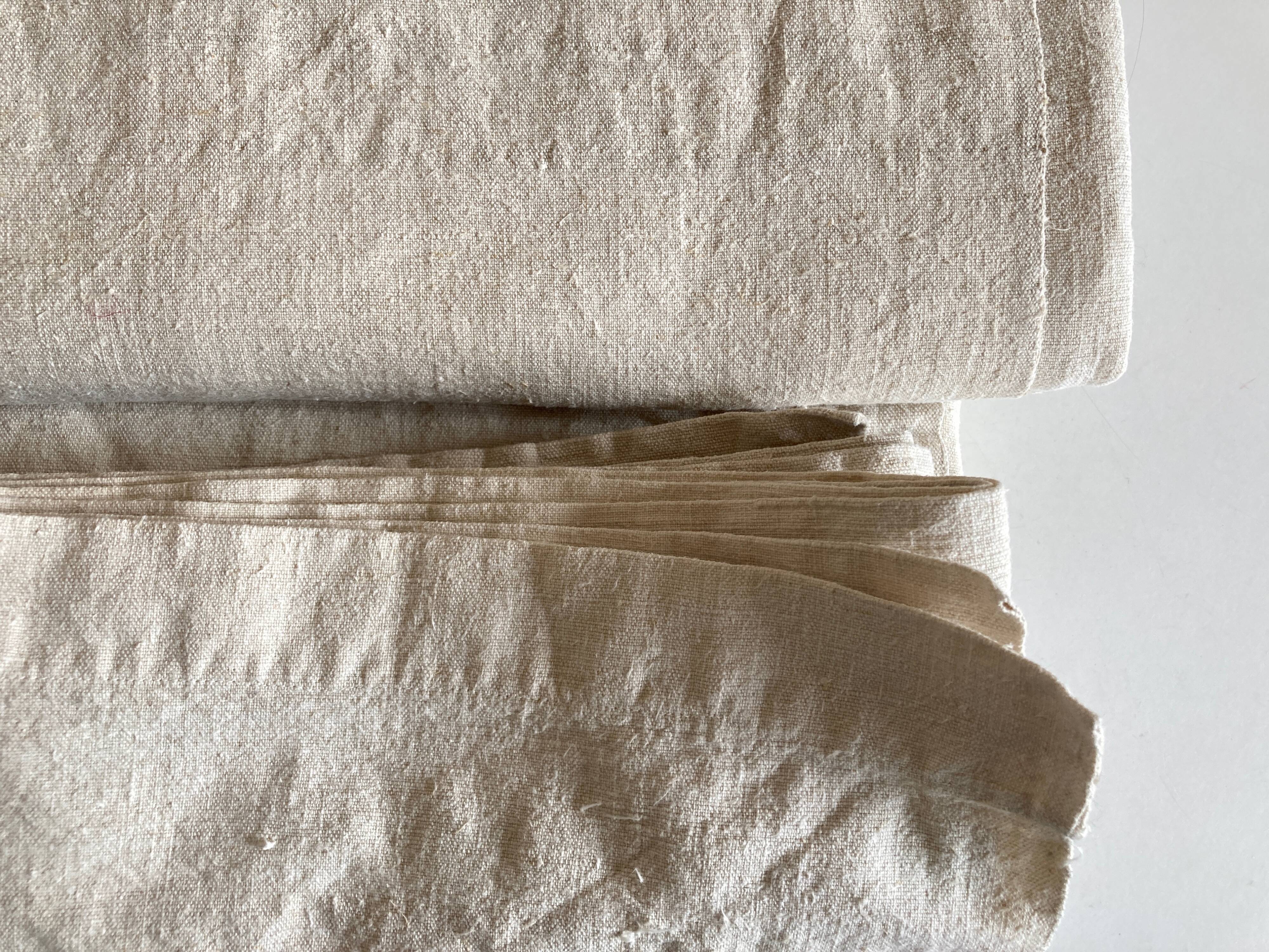 Farm tablecloth 19th in hemp canvas, reserve of trousseau L270cm