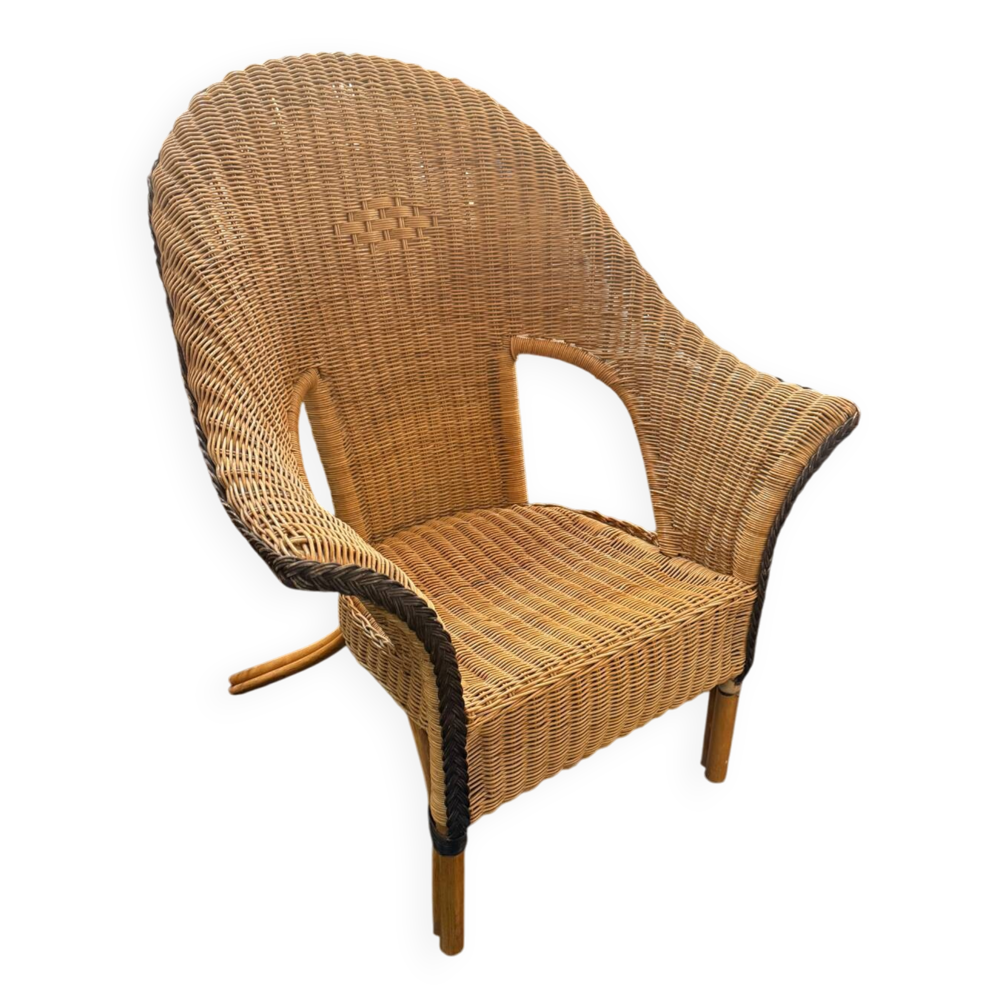 Rattan armchair