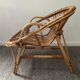 Children's armchair rattan shell from the 70s