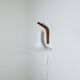 Model 491 Mandarin Wall Light In Milk Glass By Michael Bang For Holmegaard, Denmark 1980S