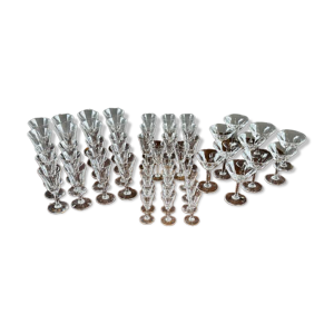 Service de 54 verres - cristal saint
