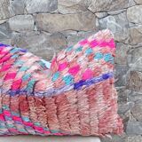 Magnifique coussin Kilim berbère vintage du Maroc