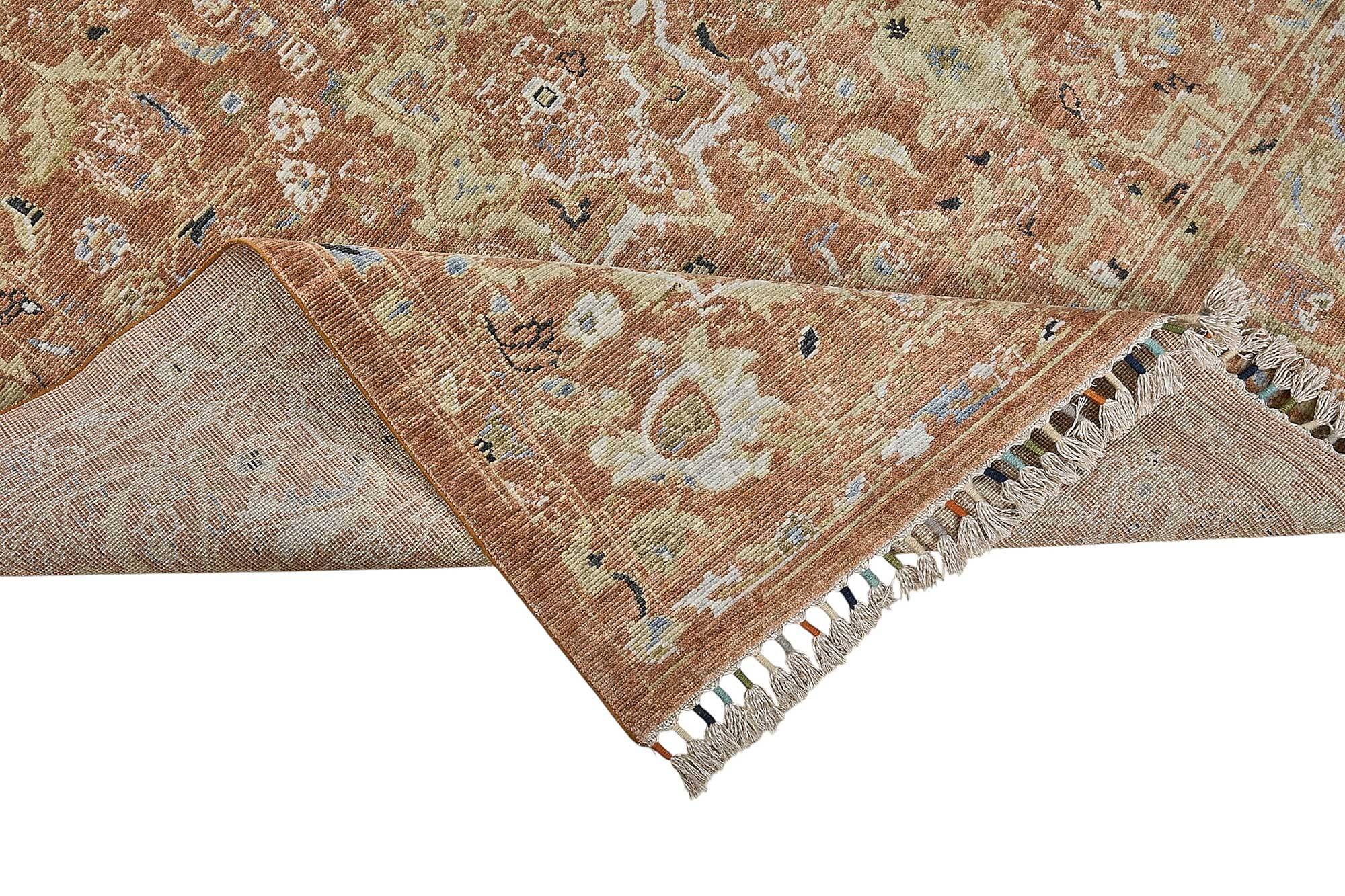 Turkish Handcrafted Loom Oushak Rug 206 cm x 295 cm