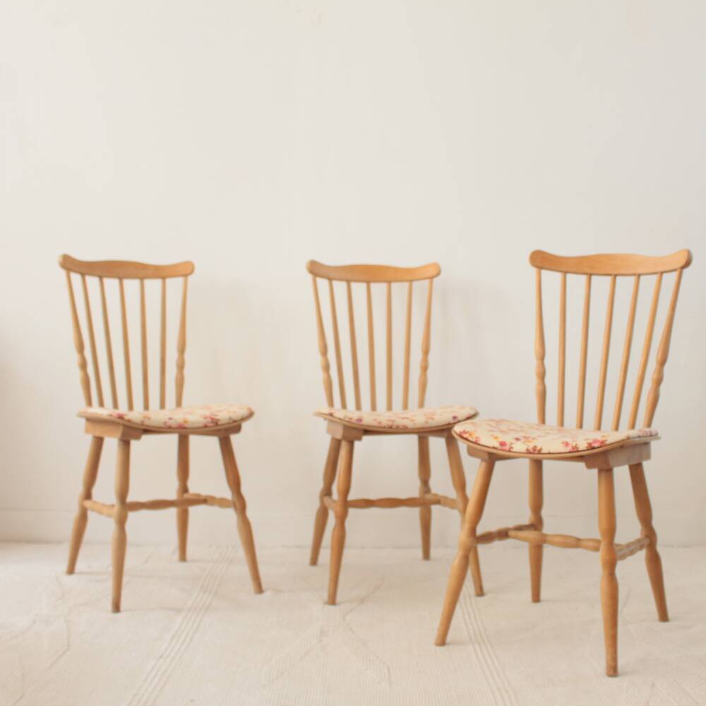 Set of 3 Tacoma bistro chairs, Baumann