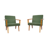 Pair of green Armchairs Tatra 1960
