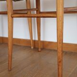 Pair of Scandinavian straw chairs