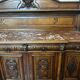 Two-part Renaissance-style buffet - Solid oak & marble, late 19th century