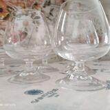 Set of 6 unstamped Saint-Louis cognac glasses, Tenareze model