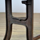 Industrial Table With An Old Pine Top