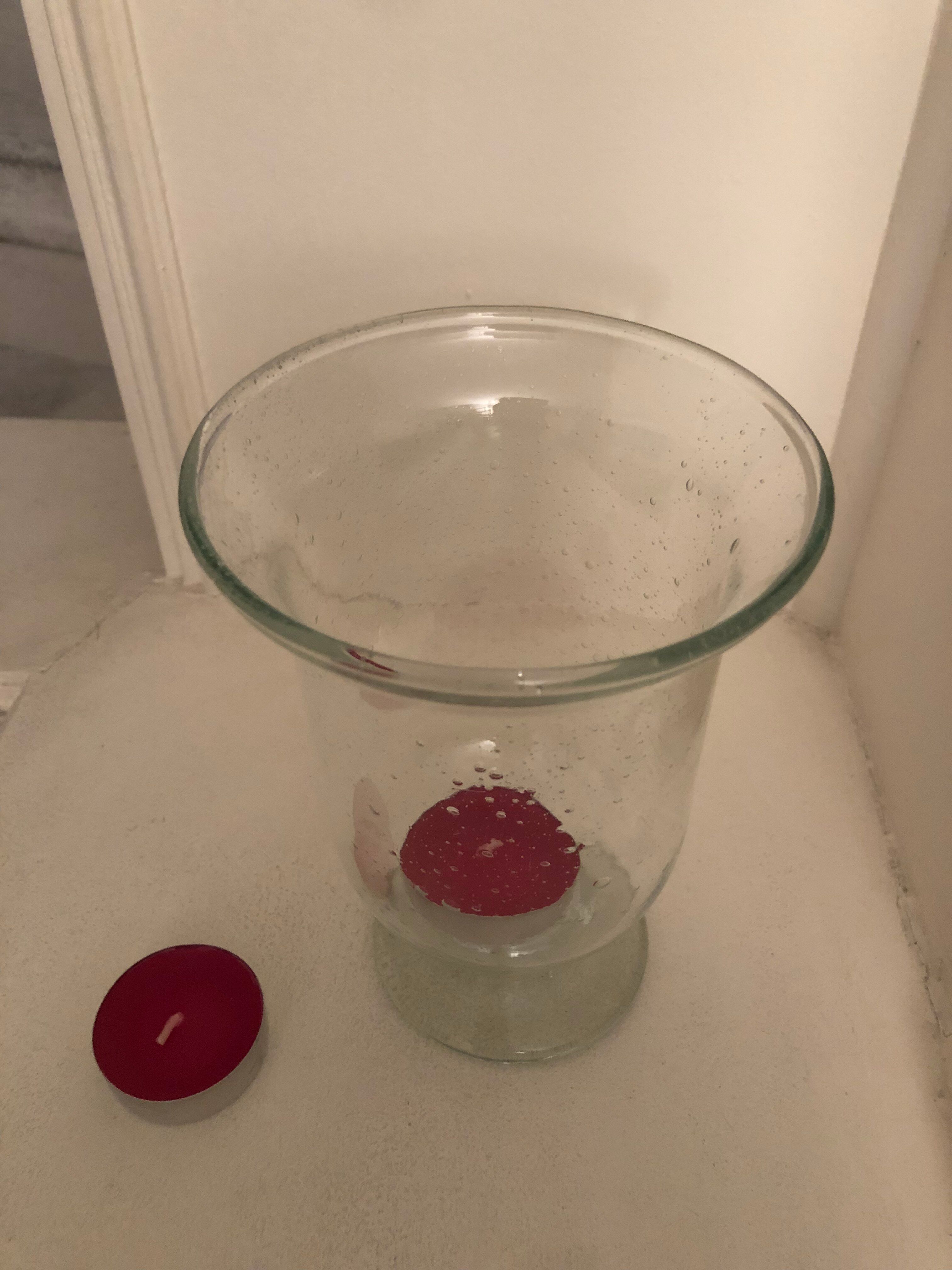 Scandinavian bubble glass photophore