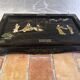Ancienne table basse rectangulaire asiatique escamotable