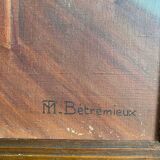 Oil on canvas inside the shawl