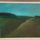 Huile sur toile originale suédoise – "Paysage" par Dina Mortensen – Signé DM – Vintage et encadré – 53 × 45,5 cm (20,9" × 17,9")
