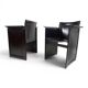 2 chaises en cuir noir Arrben Solaria par Tito Agnoli, 1970