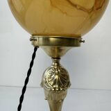 Old vintage brass table lamp