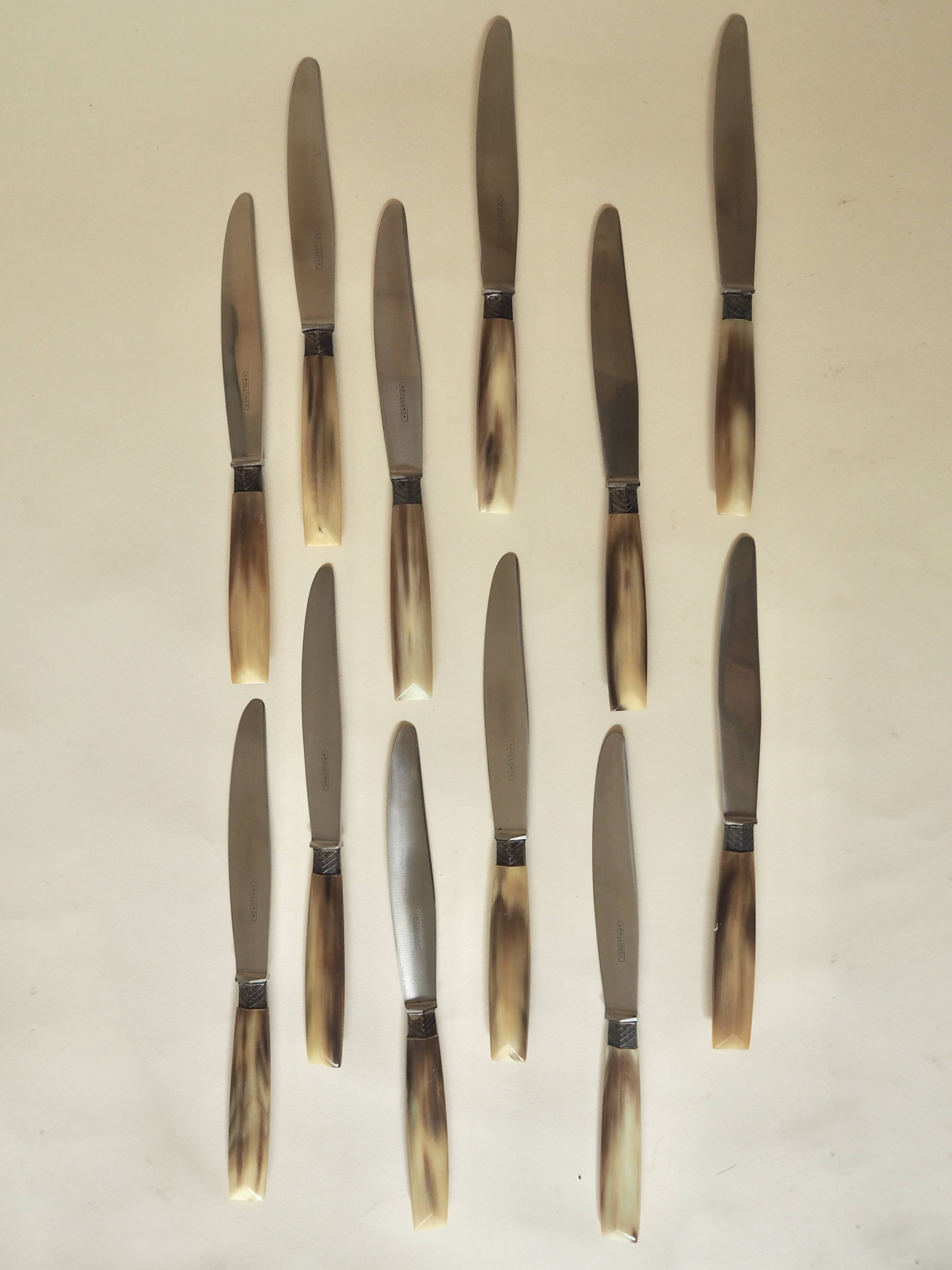 Set of 12 dessert knives Apollonox