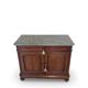 Commode Umbertino en acajou et noyer, 19e siècle.