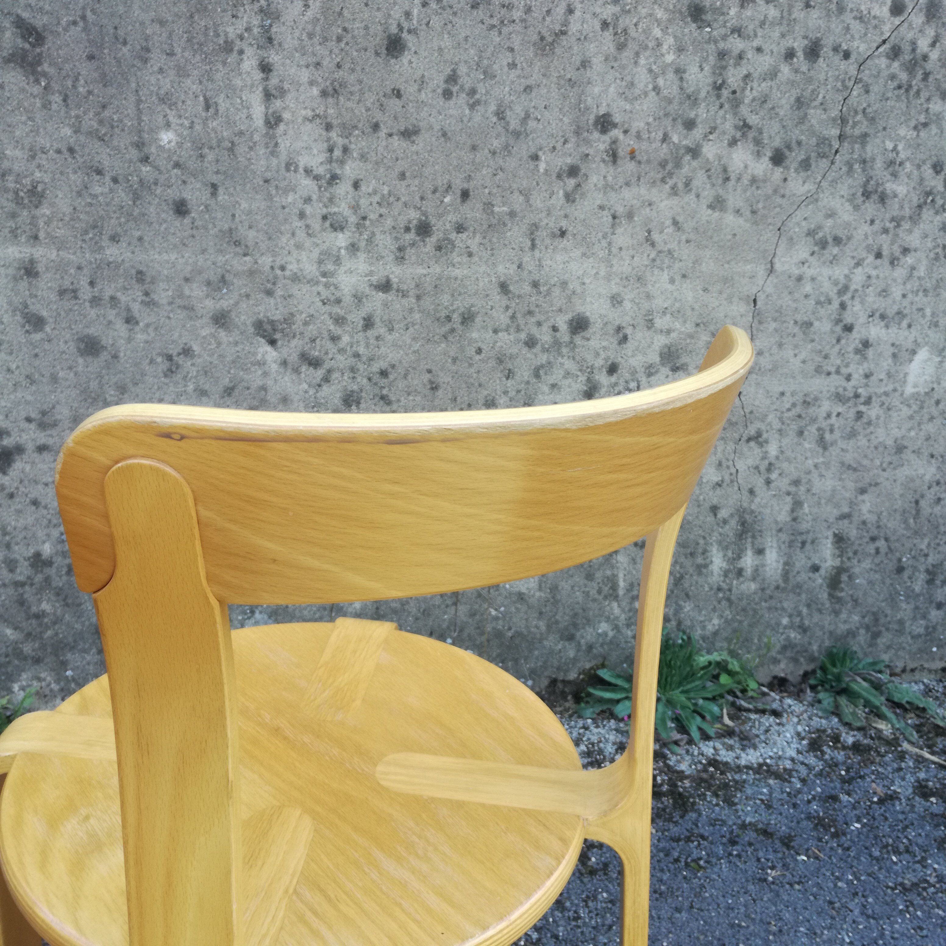 Pair of stackable chairs by Bruno Rey for Dietiker, Switzerland, 1970