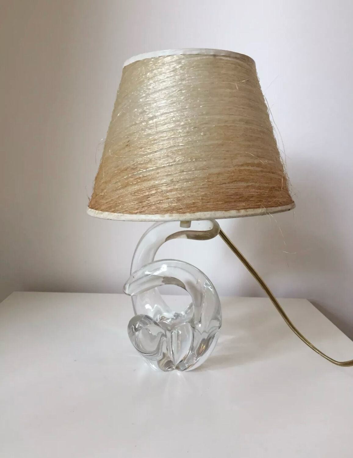 Schneider Crystal Lamp Base 1960 Vintage