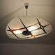 Suspension moderniste Tchécoslovaquie Zukov , motif géométrique, 1960