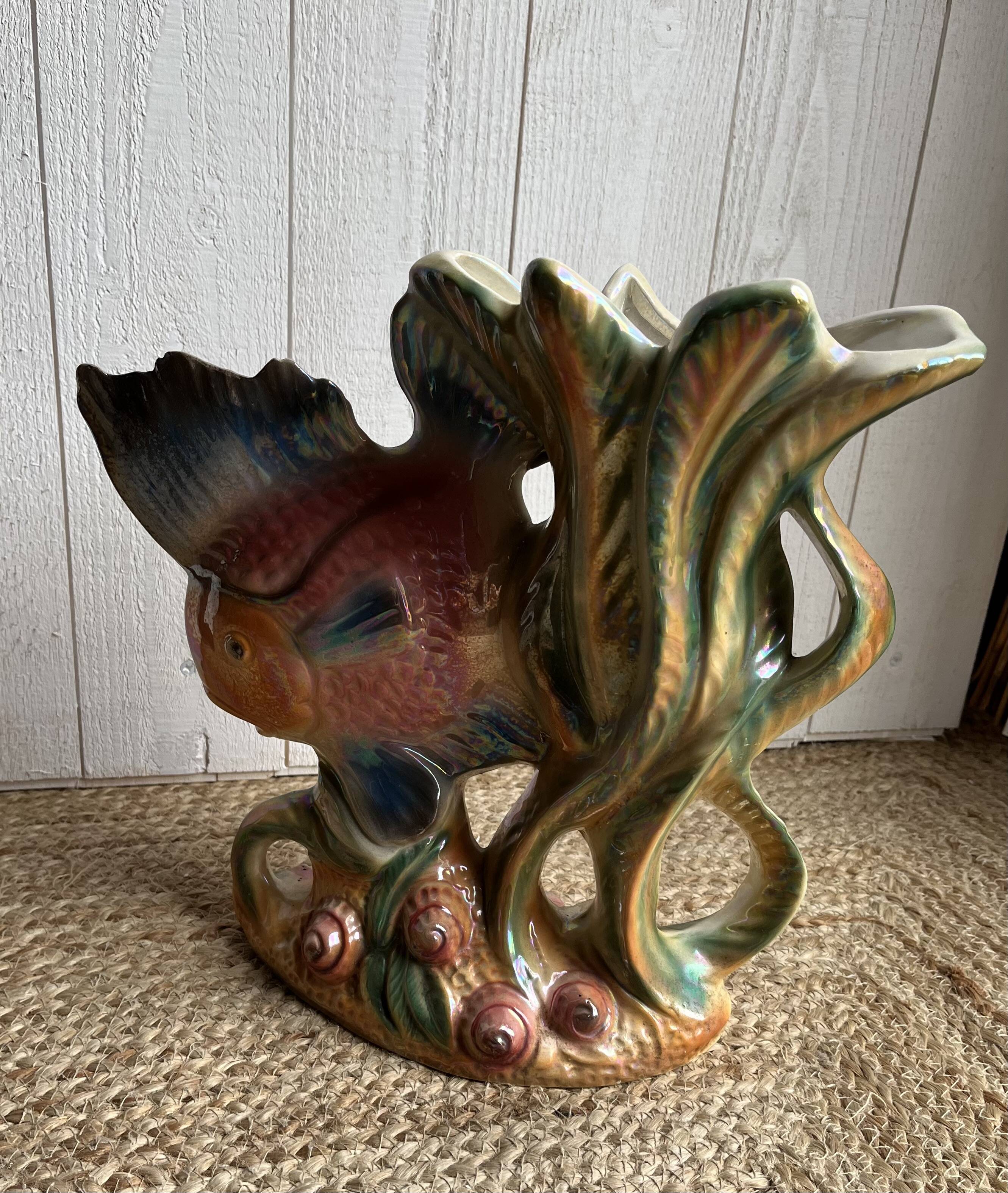 Italian vase in slipware
