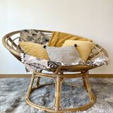 Papasan armchair or rattan loveseat