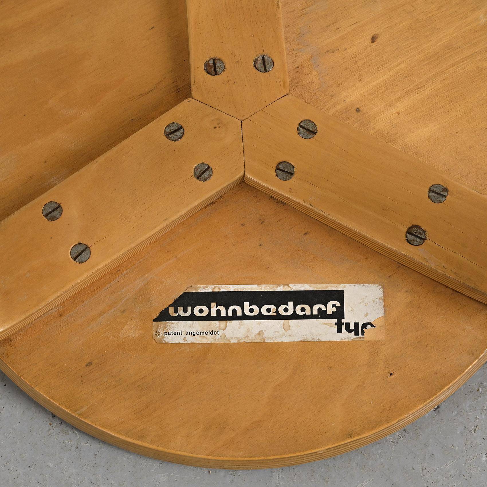 Low stool by Hans Bellmann, Horgen Glarus, Switzerland, circa 1950