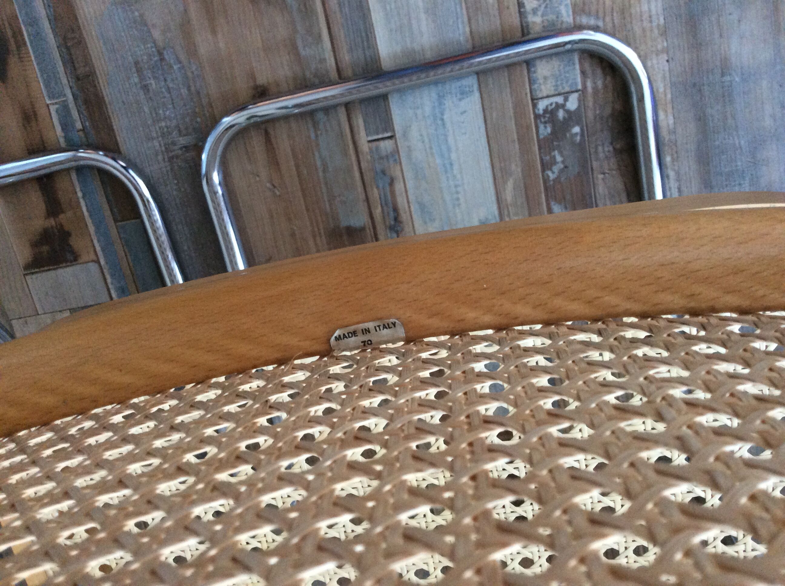 Pair of chairs Marcel Breuer Cesca B32