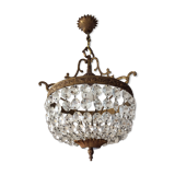Old chandelier with bronze stamps