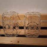 Glass butter dish France