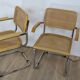 Cesca cantilever b64 chairs with armrests set of 4 attributed to breur italy