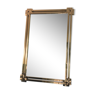 Vintage Mirror By Massimo Scolari For Valenti 1970s 49x90cm