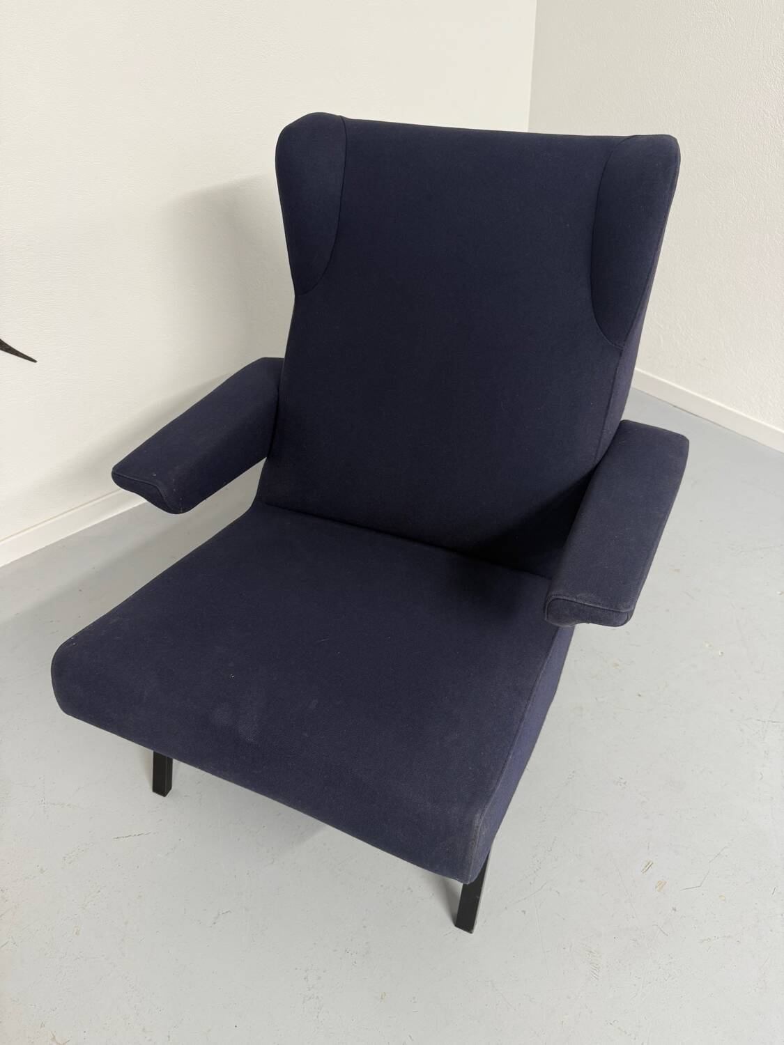 Archi Ligne Roset armchair, Pierre Paulin design, CM 195 HD, vintage blue
