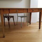 Table de ferme 4 tiroirs