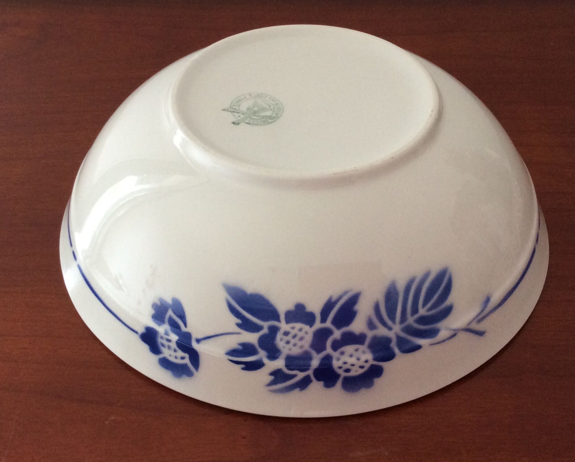 Old hollow dish Moulin des Loups Orchies Blue decorations