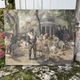 Children in the Monceau Garden. HST circa 1940. Signed Gilles. 81.5 x 65cm