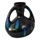 Flamed ceramic vase signed De Bruyn Five Lille