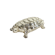 Metal tortoise silver box mini chest jewelery 17cm