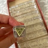 Set of 12 crystal knife holders with box