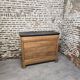 19th-century oak commode