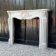 Louis XV style fireplace in Carrara marble circa 1880