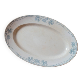 Long Clover Plate from U&C Sarreguemines
