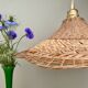 Vintage lampshade pendant light in natural material