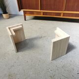 Coffee table in travertine Roche Bobois