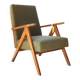 Vintage Design Kiwi Green Boucle Armchair