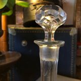 Classic crystal carafe on the ground